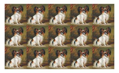 DecoCraft - Scenic Tiles Series - Oil Painting Pets - Papillon