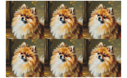 DecoCraft - Scenic Tiles Series - Oil Painting Pets - Pomeranian