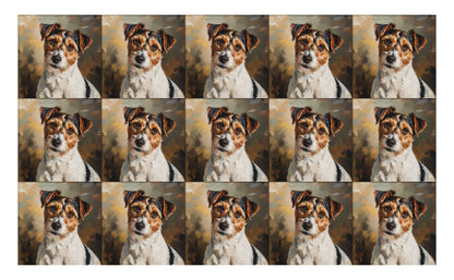 DecoCraft - Scenic Tiles Series - Oil Painting Pets - Russell Terrier