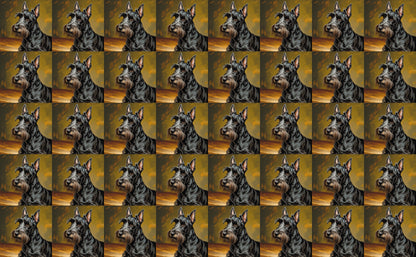 DecoCraft - Scenic Tiles Series - Oil Painting Pets - Scottish Terrier