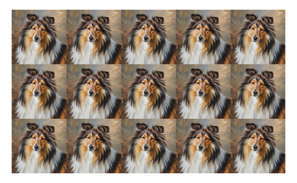 DecoCraft - Scenic Tiles Series - Oil Painting Pets - Shetland Sheepdog