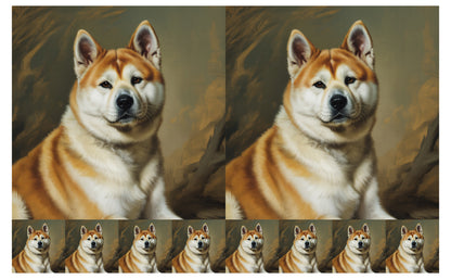 DecoCraft - Scenic Tiles Series - Oil Painting Pets - Akita