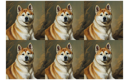 DecoCraft - Scenic Tiles Series - Oil Painting Pets - Akita