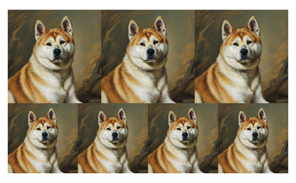 DecoCraft - Scenic Tiles Series - Oil Painting Pets - Akita