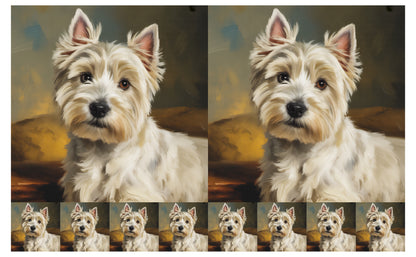 DecoCraft - Scenic Tiles Series - Oil Painting Pets - Westie