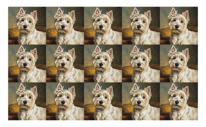 DecoCraft - Scenic Tiles Series - Oil Painting Pets - Westie
