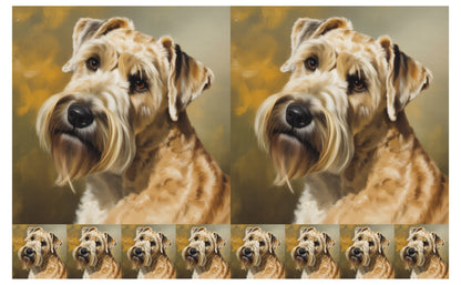 DecoCraft - Scenic Tiles Series - Oil Painting Pets - Wheaton Terrier