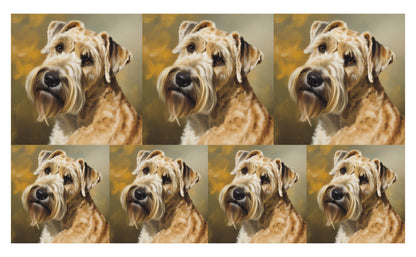 DecoCraft - Scenic Tiles Series - Oil Painting Pets - Wheaton Terrier