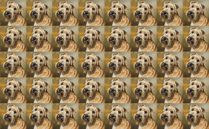 DecoCraft - Scenic Tiles Series - Oil Painting Pets - Wheaton Terrier
