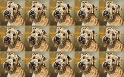 DecoCraft - Scenic Tiles Series - Oil Painting Pets - Wheaton Terrier