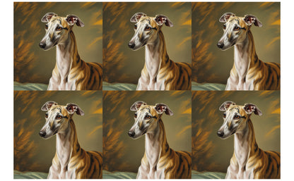 DecoCraft - Scenic Tiles Series - Oil Painting Pets - Whippet