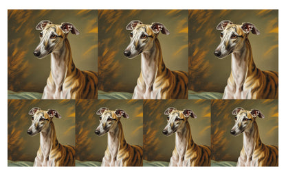 DecoCraft - Scenic Tiles Series - Oil Painting Pets - Whippet