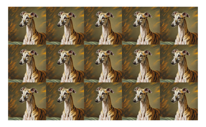 DecoCraft - Scenic Tiles Series - Oil Painting Pets - Whippet