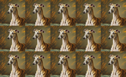 DecoCraft - Scenic Tiles Series - Oil Painting Pets - Whippet