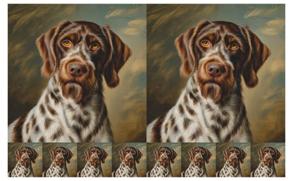 DecoCraft - Scenic Tiles Series - Oil Painting Pets - Wirehaired Pointing Griffon