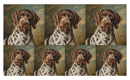 DecoCraft - Scenic Tiles Series - Oil Painting Pets - Wirehaired Pointing Griffon