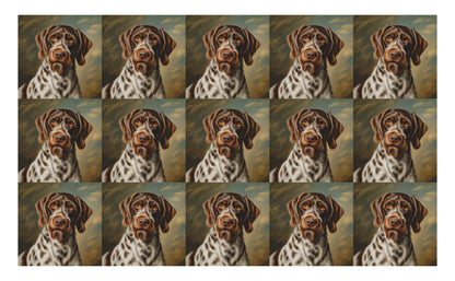 DecoCraft - Scenic Tiles Series - Oil Painting Pets - Wirehaired Pointing Griffon