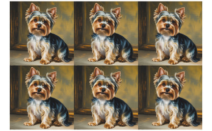 DecoCraft - Scenic Tiles Series - Oil Painting Pets - Yorkie