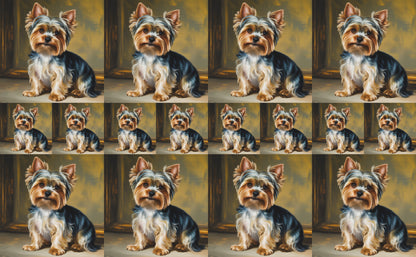 DecoCraft - Scenic Tiles Series - Oil Painting Pets - Yorkie