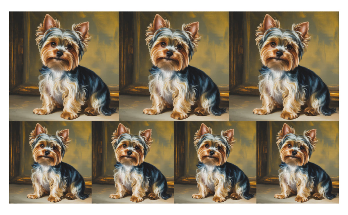 DecoCraft - Scenic Tiles Series - Oil Painting Pets - Yorkie