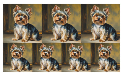 DecoCraft - Scenic Tiles Series - Oil Painting Pets - Yorkie