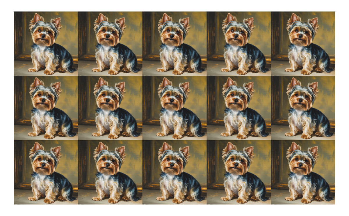 DecoCraft - Scenic Tiles Series - Oil Painting Pets - Yorkie