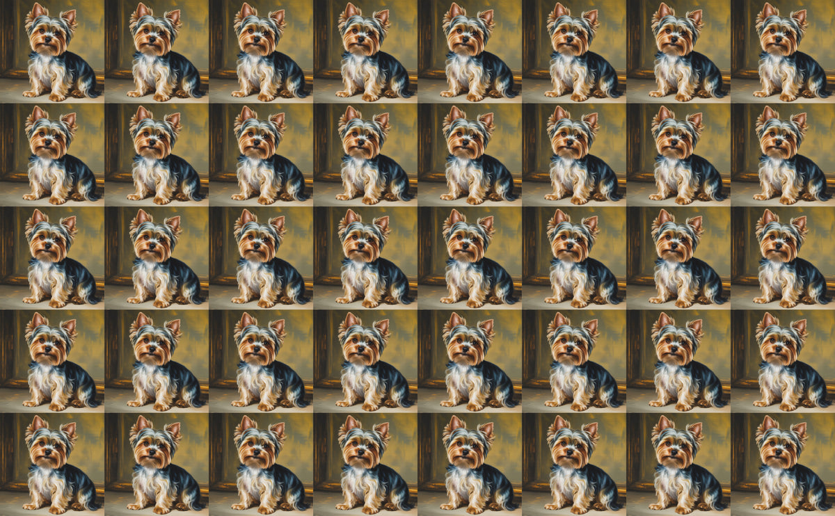 DecoCraft - Scenic Tiles Series - Oil Painting Pets - Yorkie
