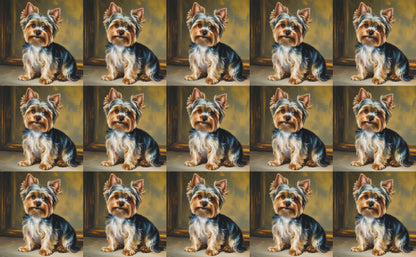 DecoCraft - Scenic Tiles Series - Oil Painting Pets - Yorkie