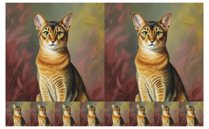DecoCraft - Scenic Tiles Series - Oil Painting Pets - Abyssinian