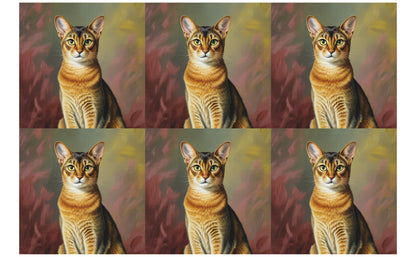 DecoCraft - Scenic Tiles Series - Oil Painting Pets - Abyssinian