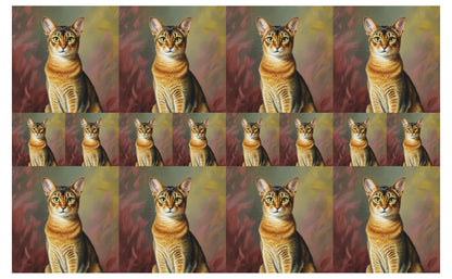 DecoCraft - Scenic Tiles Series - Oil Painting Pets - Abyssinian
