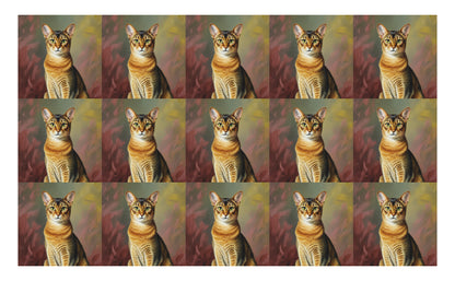 DecoCraft - Scenic Tiles Series - Oil Painting Pets - Abyssinian