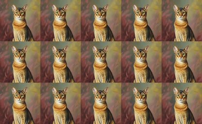 DecoCraft - Scenic Tiles Series - Oil Painting Pets - Abyssinian