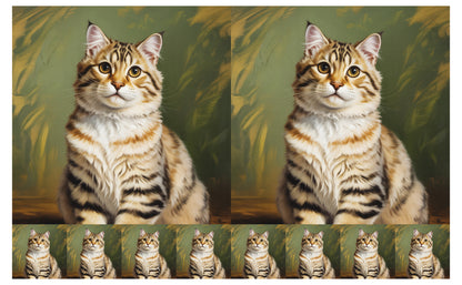 DecoCraft - Scenic Tiles Series - Oil Painting Pets - American Bobtail