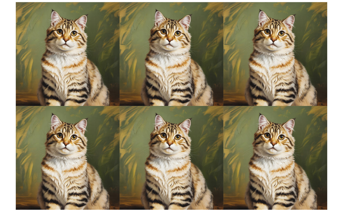 DecoCraft - Scenic Tiles Series - Oil Painting Pets - American Bobtail