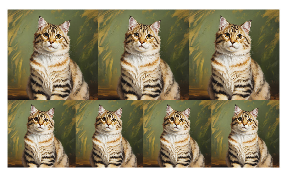 DecoCraft - Scenic Tiles Series - Oil Painting Pets - American Bobtail