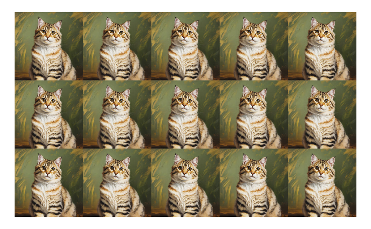 DecoCraft - Scenic Tiles Series - Oil Painting Pets - American Bobtail