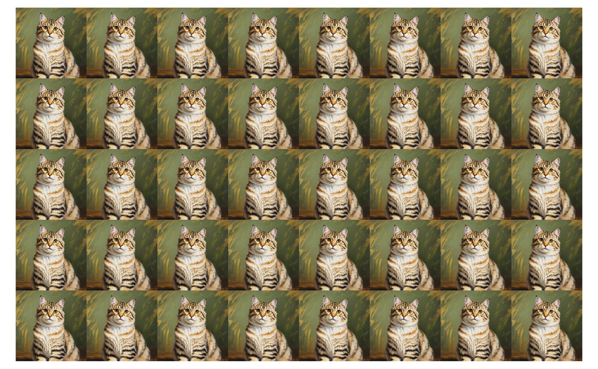 DecoCraft - Scenic Tiles Series - Oil Painting Pets - American Bobtail