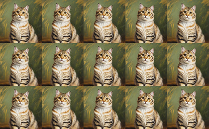 DecoCraft - Scenic Tiles Series - Oil Painting Pets - American Bobtail