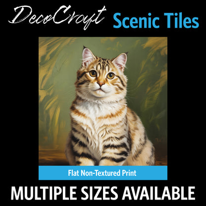 DecoCraft - Scenic Tiles Series - Oil Painting Pets - American Bobtail
