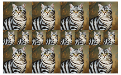 DecoCraft - Scenic Tiles Series - Oil Painting Pets - American Shorthair
