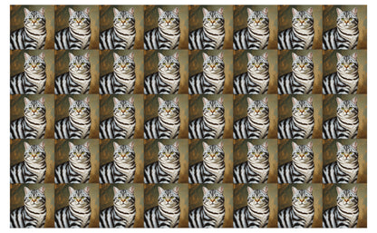 DecoCraft - Scenic Tiles Series - Oil Painting Pets - American Shorthair