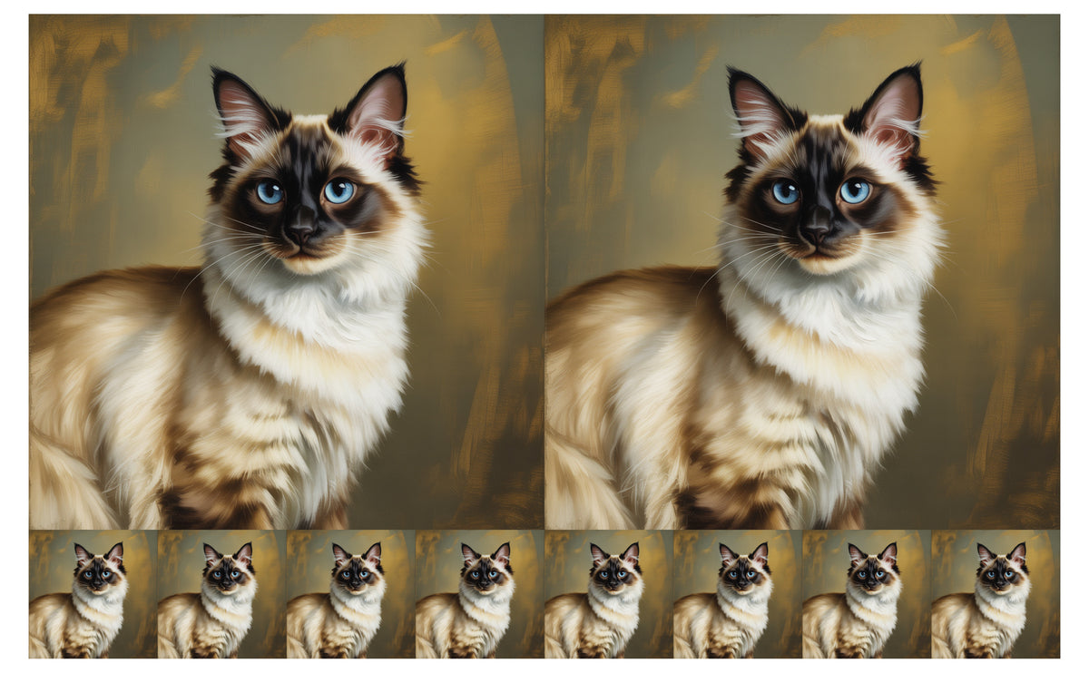 DecoCraft - Scenic Tiles Series - Oil Painting Pets - Balinese