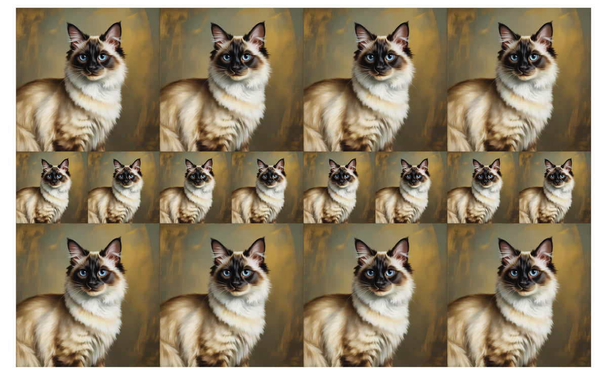 DecoCraft - Scenic Tiles Series - Oil Painting Pets - Balinese
