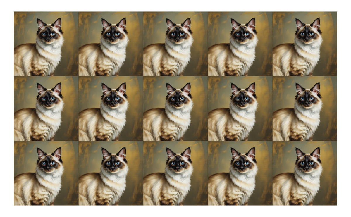 DecoCraft - Scenic Tiles Series - Oil Painting Pets - Balinese