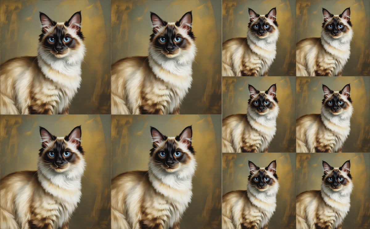 DecoCraft - Scenic Tiles Series - Oil Painting Pets - Balinese