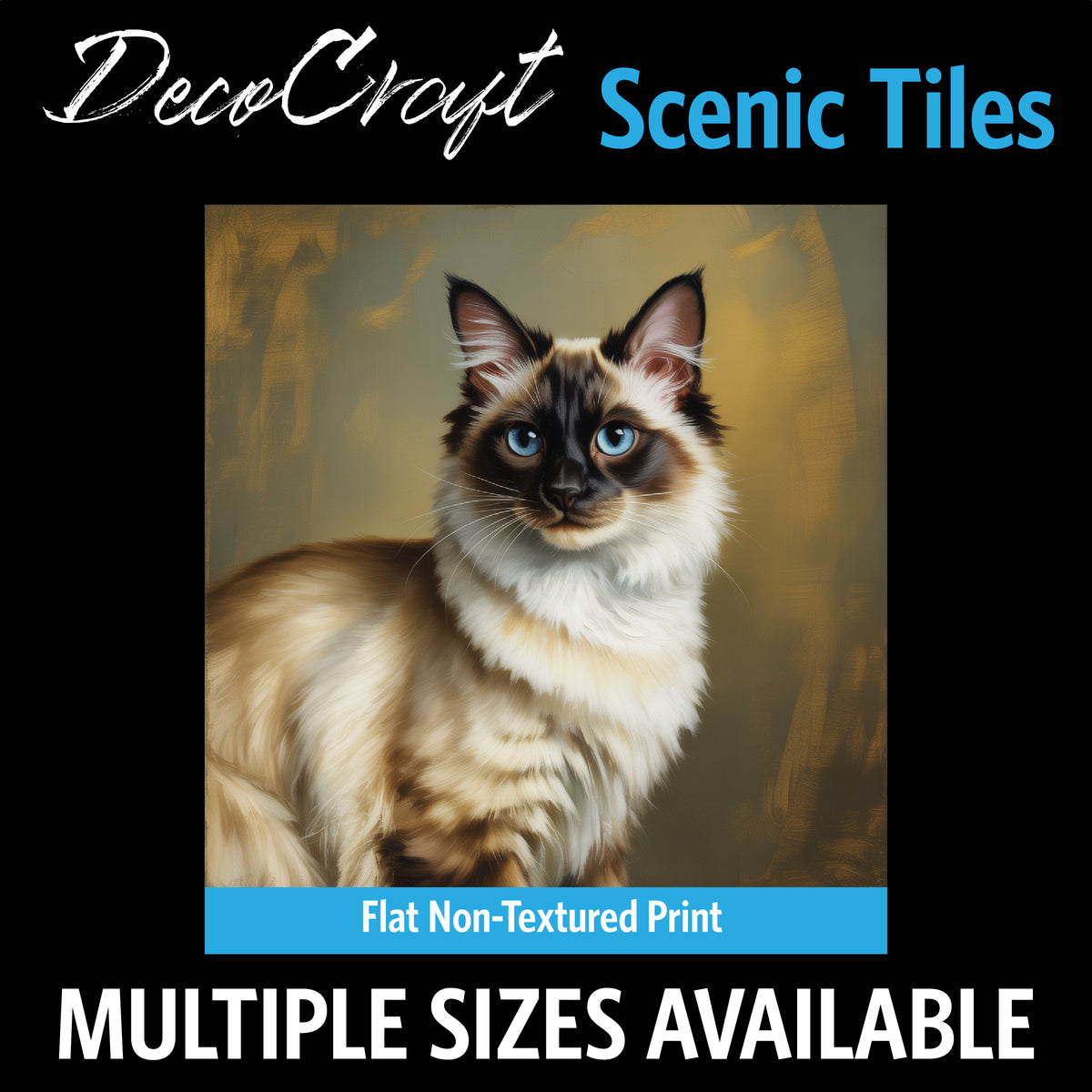 DecoCraft - Scenic Tiles Series - Oil Painting Pets - Balinese