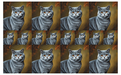 DecoCraft - Scenic Tiles Series - Oil Painting Pets - British Shorthair