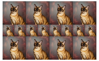 DecoCraft - Scenic Tiles Series - Oil Painting Pets - Burmese