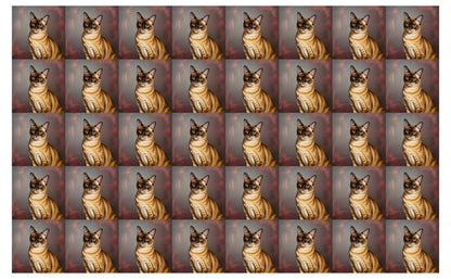 DecoCraft - Scenic Tiles Series - Oil Painting Pets - Burmese